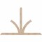 Ekena Millwork Richland Smooth Timber Gable Bracket, Douglas Fir, 72"W x 48"H x 3 1/2"D x 3 1/2"F, 16/12 Pitch GBW072X48X0404RIC00SDF - alternate 1